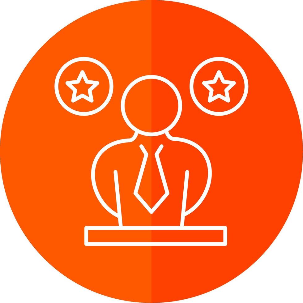 Leader Line Red Circle Icon vector