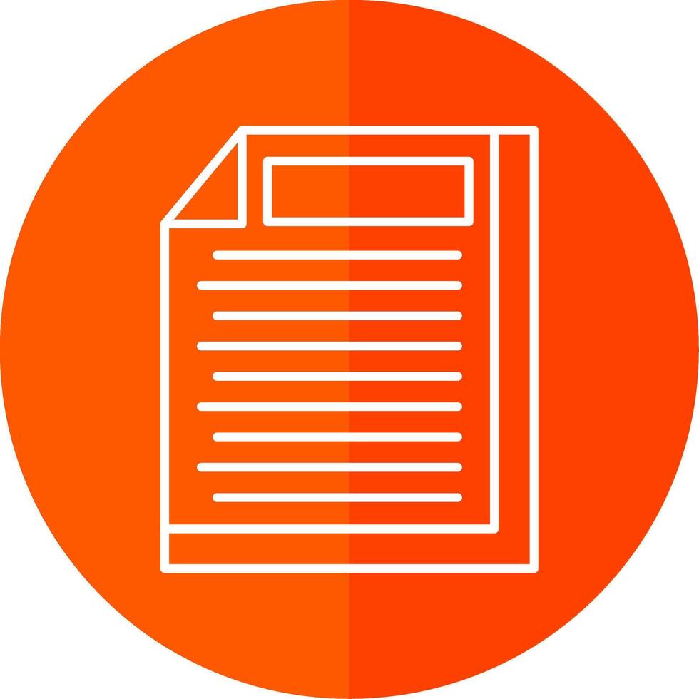 File Line Red Circle Icon vector