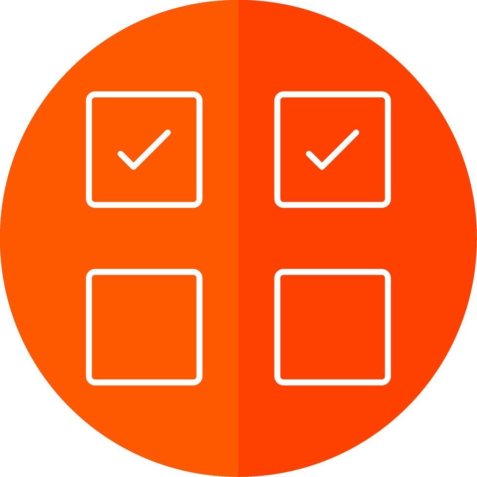 Check Box Line Red Circle Icon vector