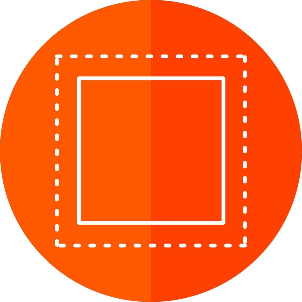 Marquee Line Red Circle Icon vector