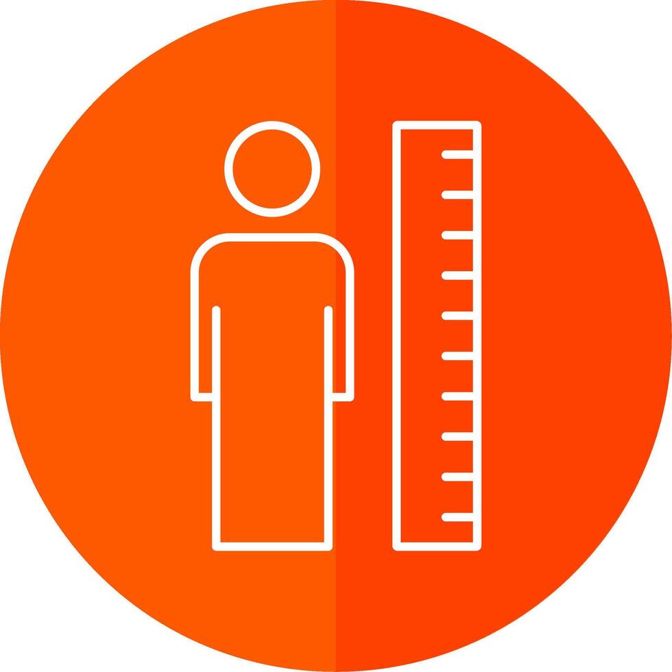 Height Line Red Circle Icon vector