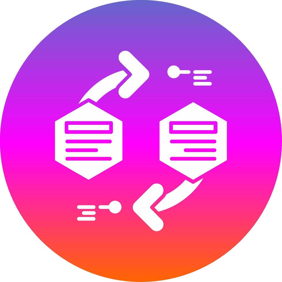 Infographic elements Glyph Gradient Circle Icon vector