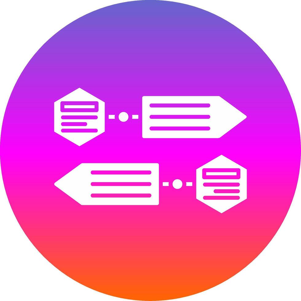 Infographic elements Glyph Gradient Circle Icon vector