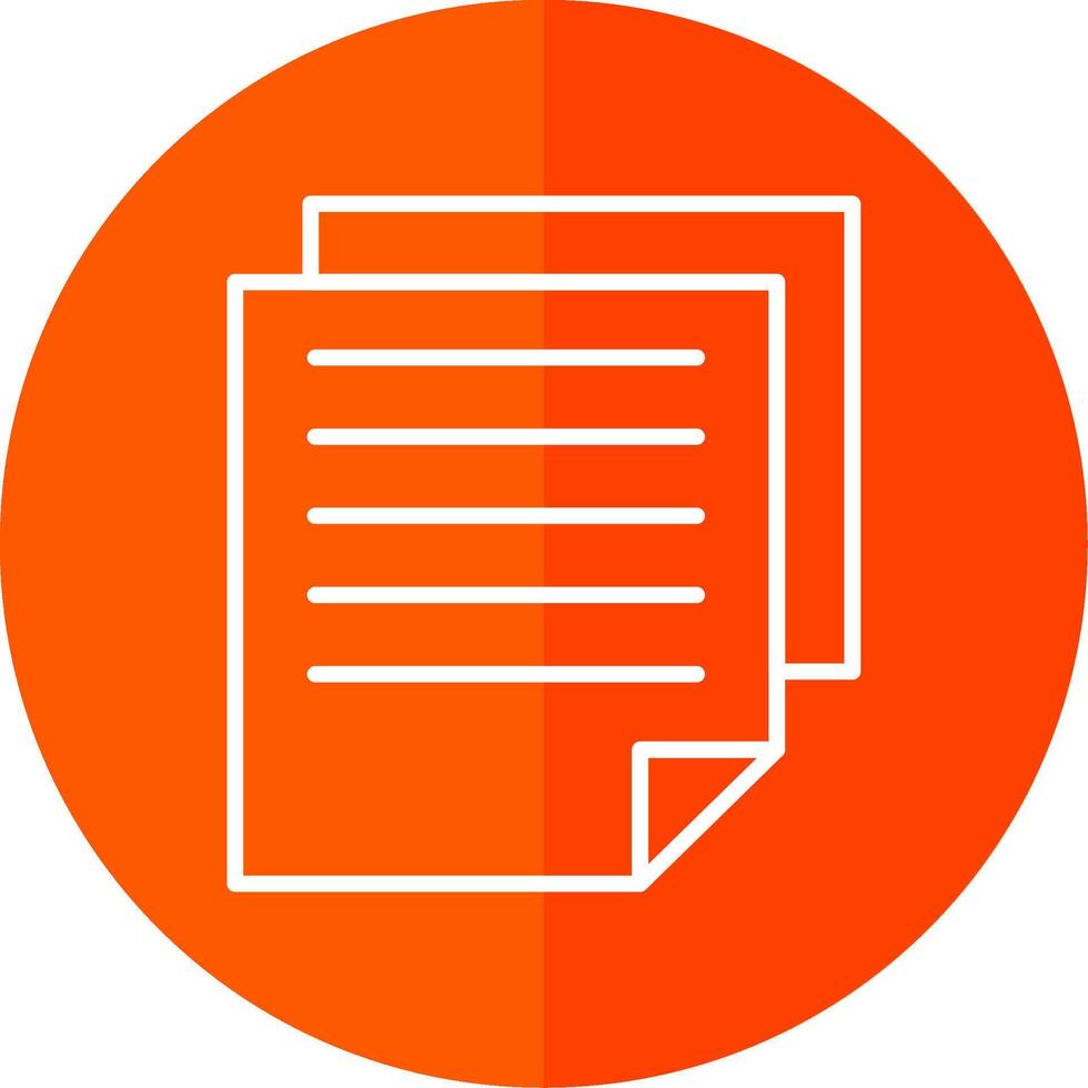 Files Line Red Circle Icon vector