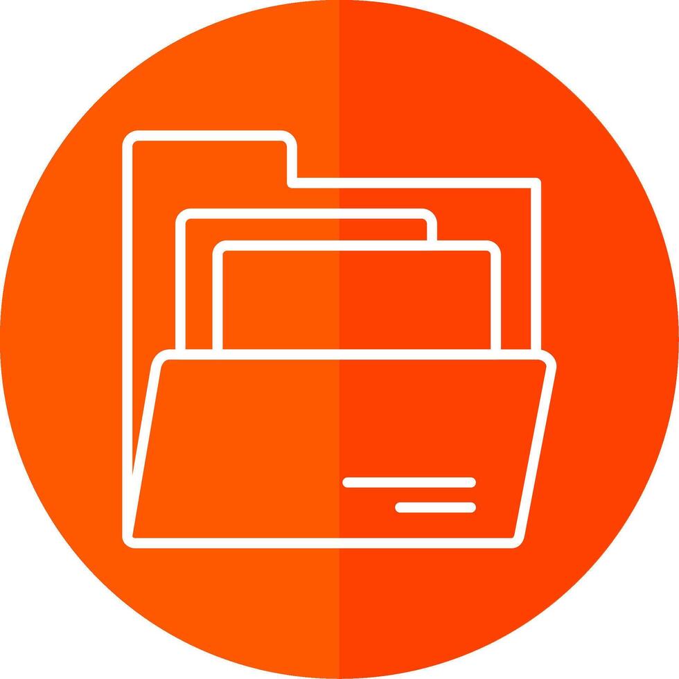 Files Line Red Circle Icon vector