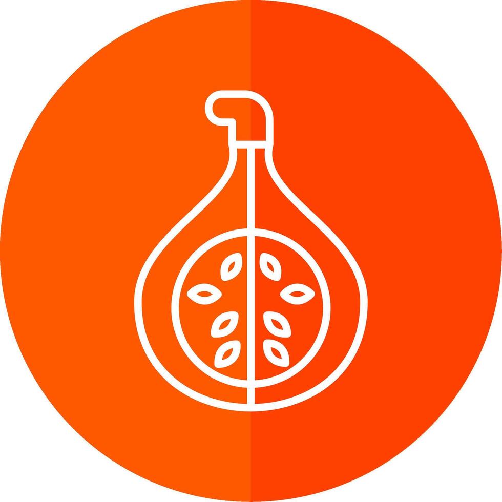 Fig Line Red Circle Icon vector