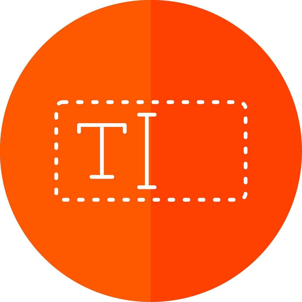 Text Box Line Red Circle Icon vector