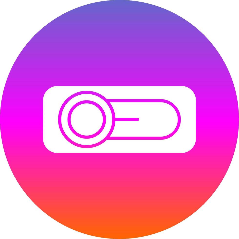 Switch Glyph Gradient Circle Icon vector