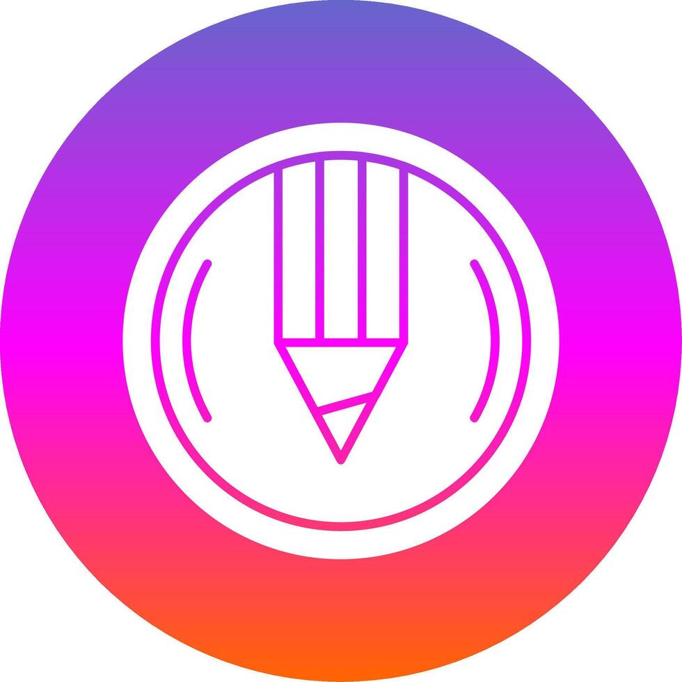Compose Glyph Gradient Circle Icon vector
