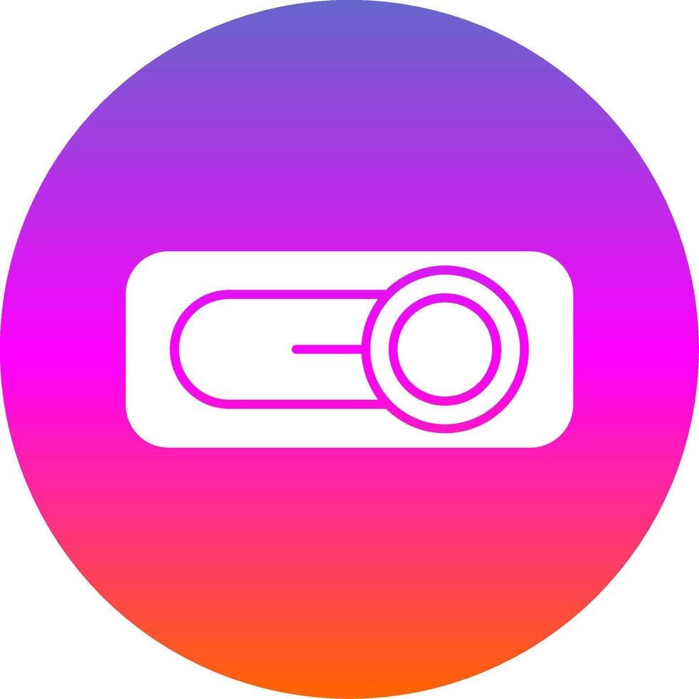 Switch Glyph Gradient Circle Icon vector