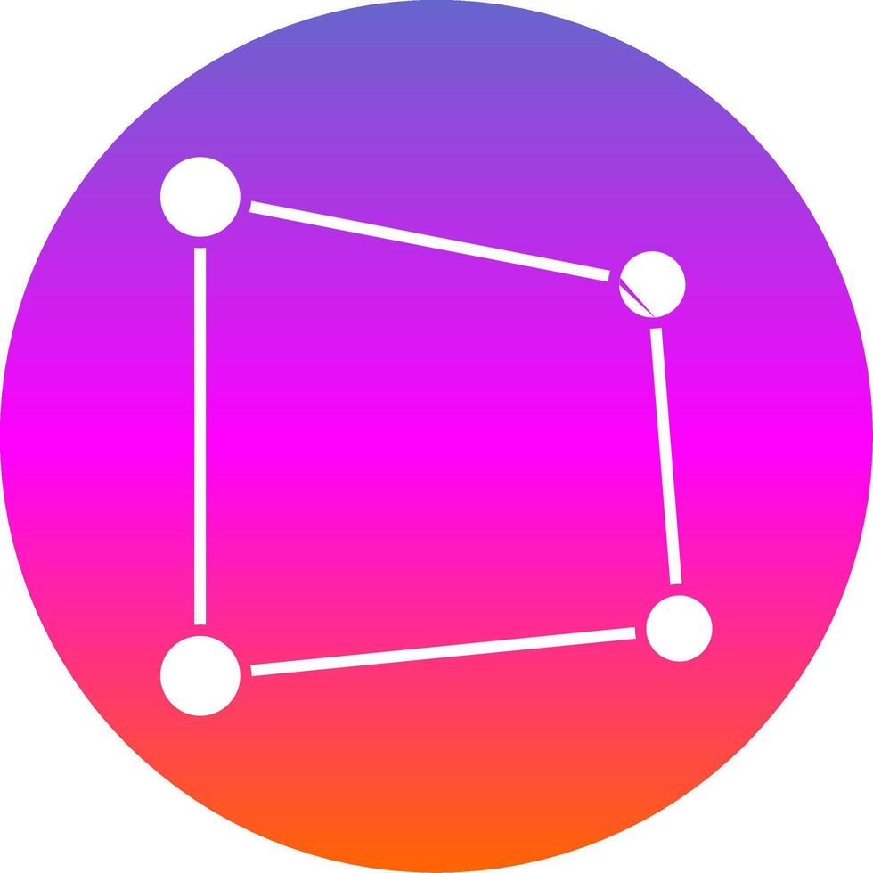 Perspective Glyph Gradient Circle Icon vector