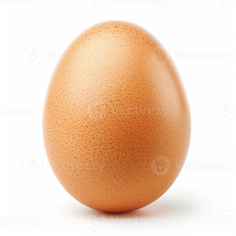 AI generated Chicken egg isolated on white background. photo