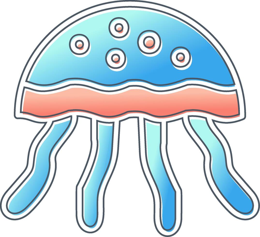 Jellyfish Vector Icon