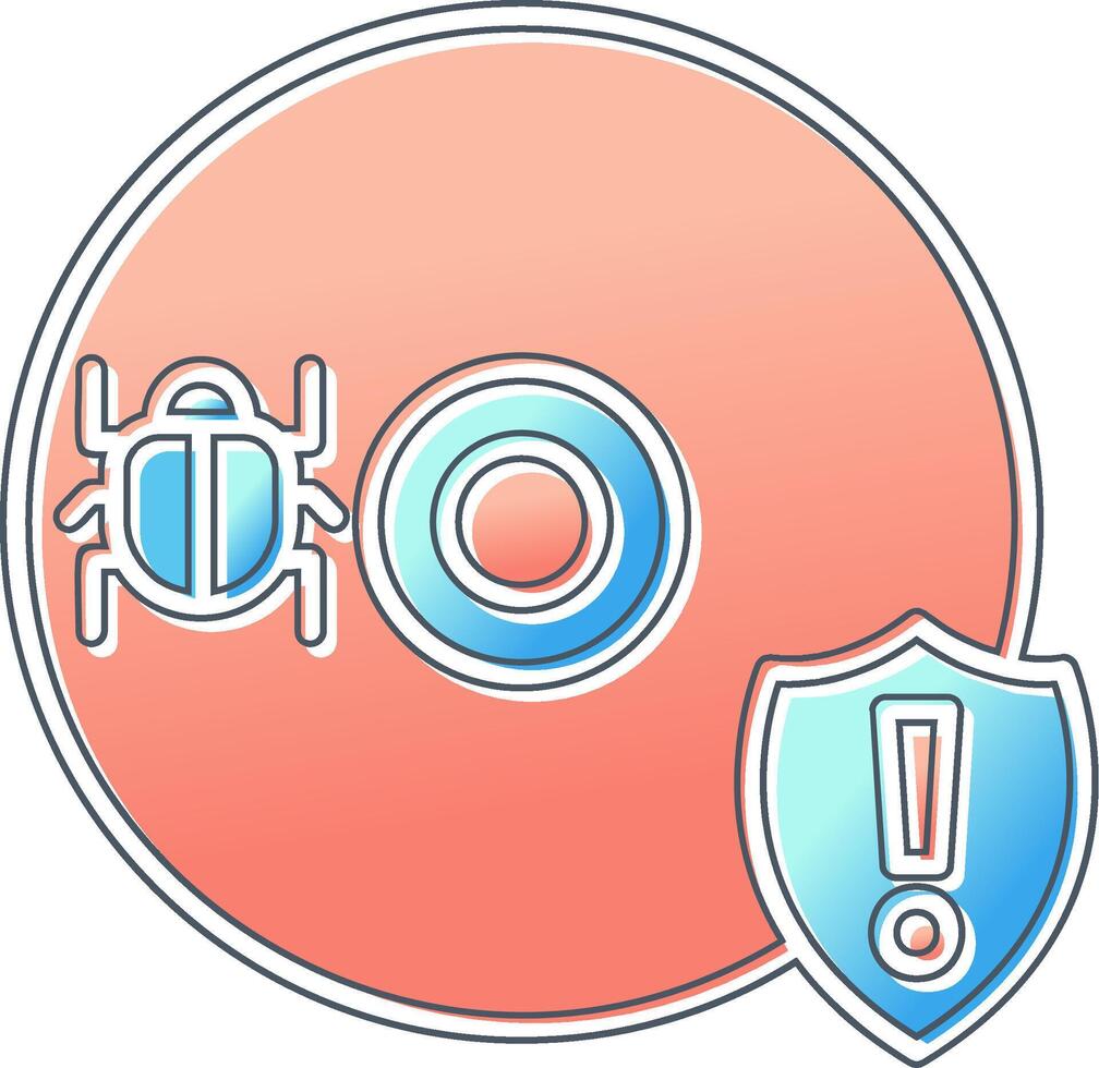 Cd Virus Vector Icon