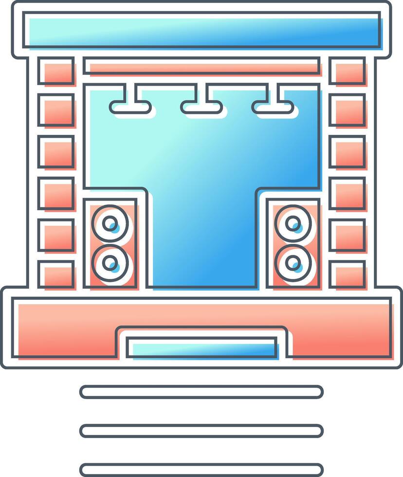 Stage Vector Icon