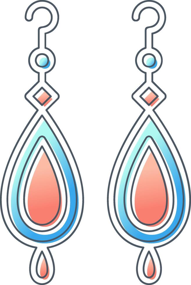 Earrings Vector Icon