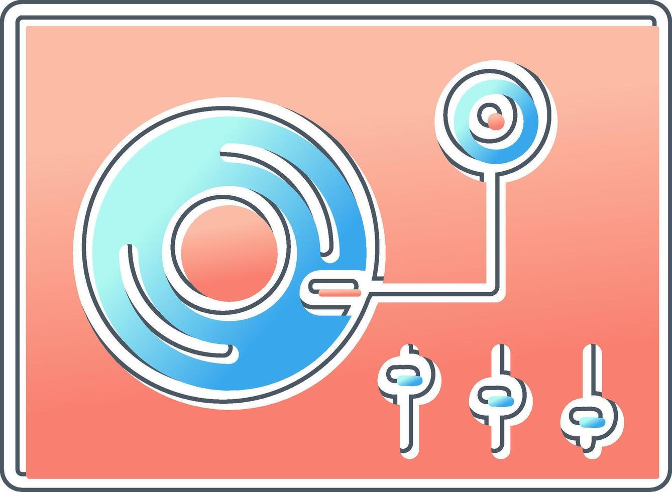 Turntable Vector Icon
