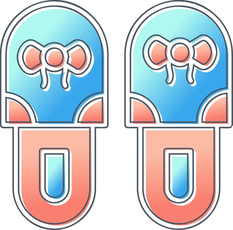 Slippers Vector Icon