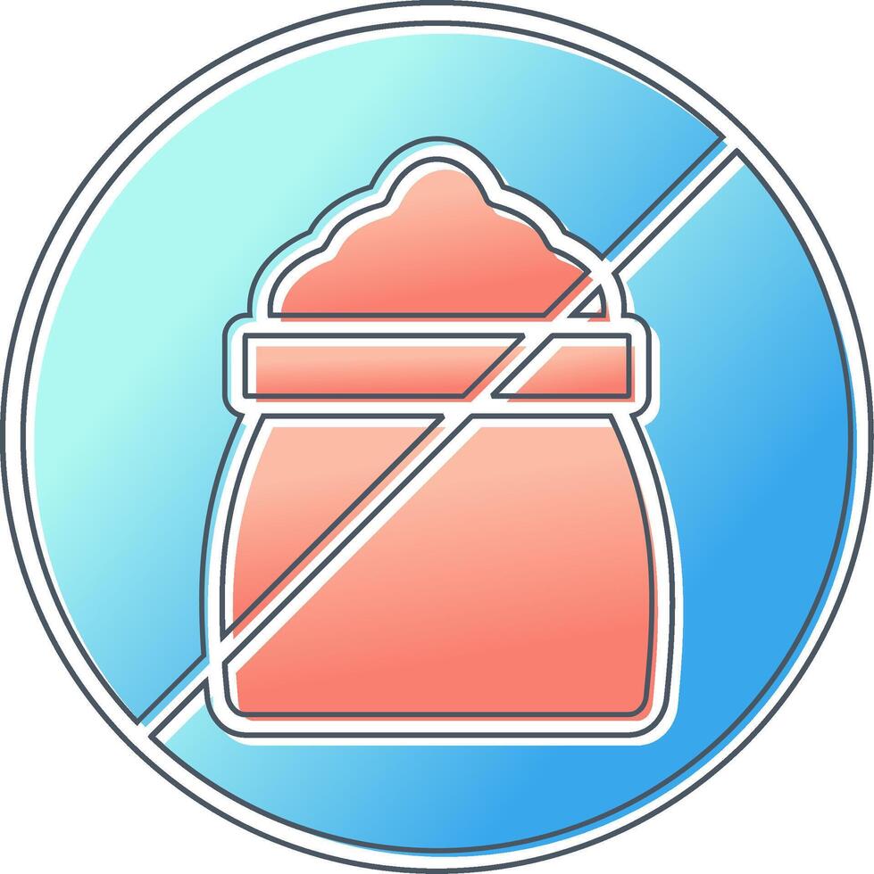 No Sugar Vector Icon