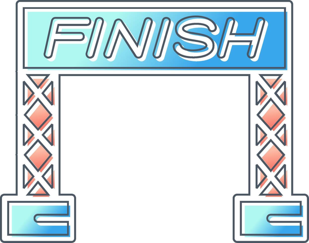 Finish Line Vector Icon