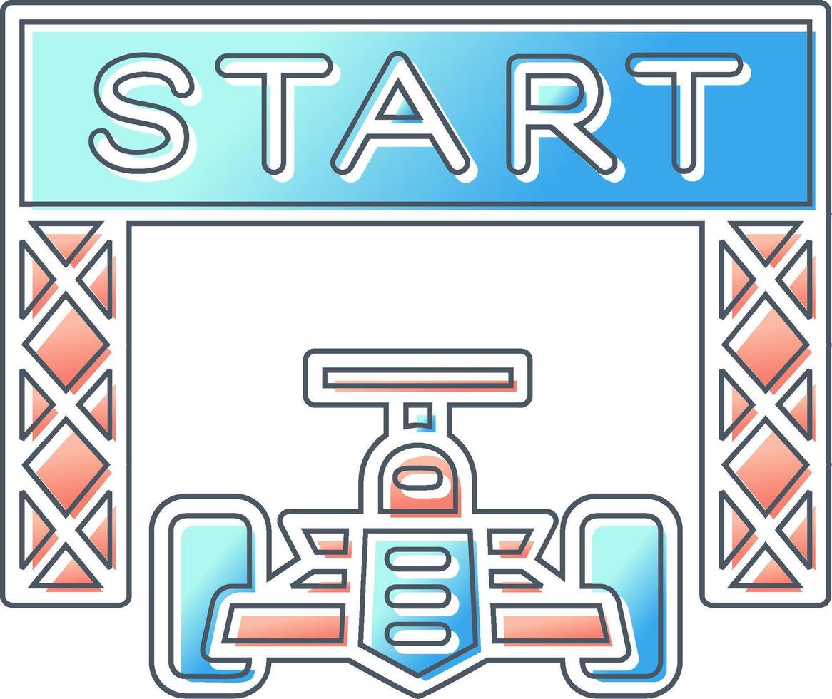 Starting Race  Vector Icon