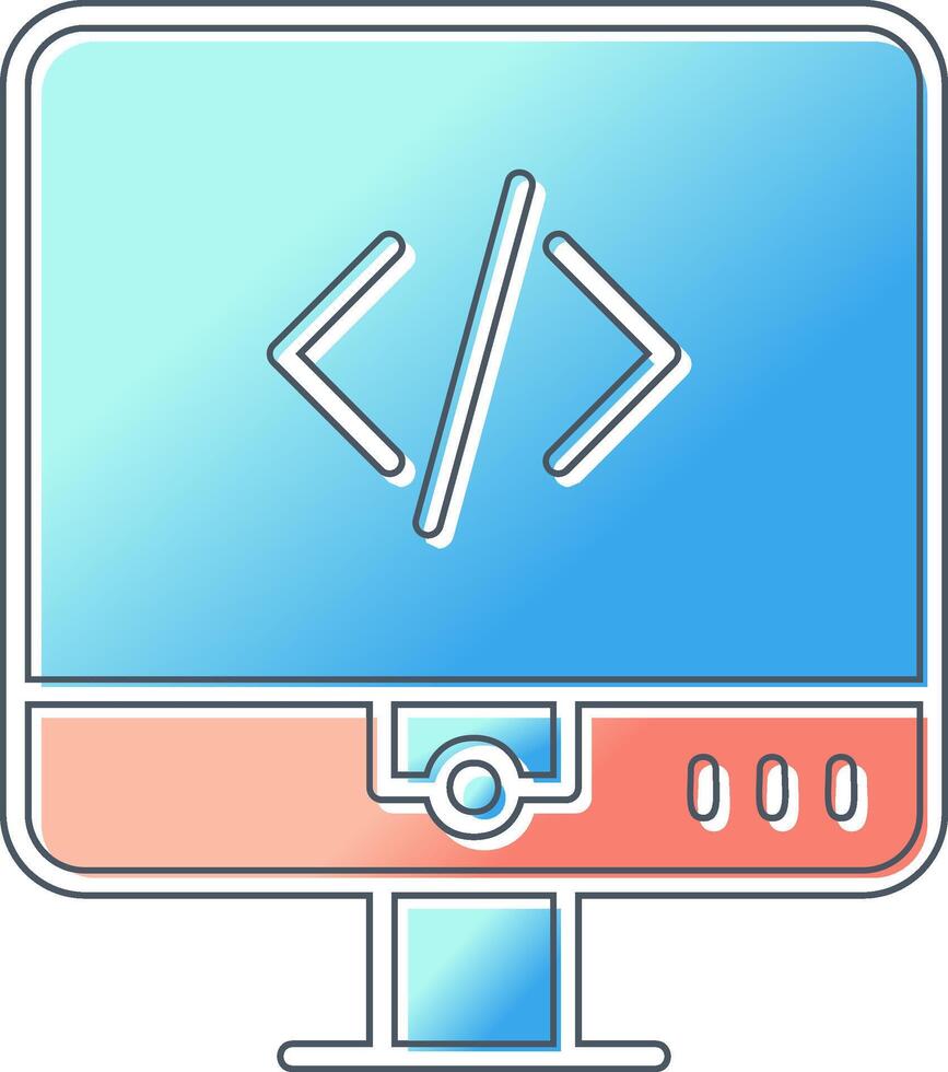 icono de vector de codificación