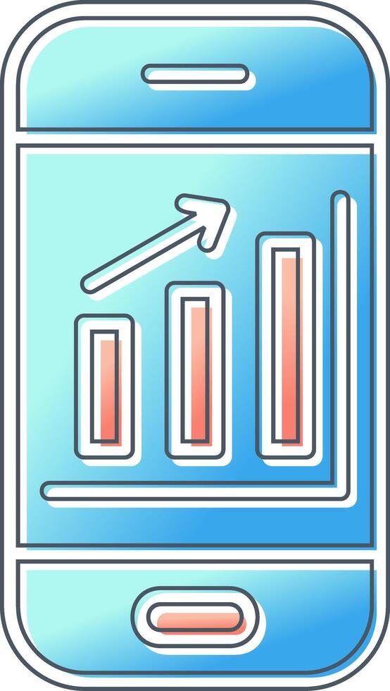 Mobile Analytics Vector Icon