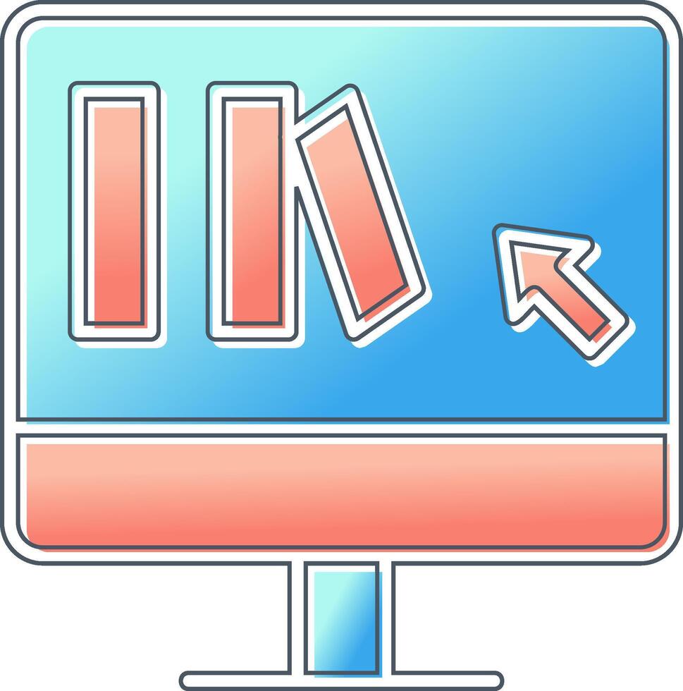 Online Book purchase Vector Icon