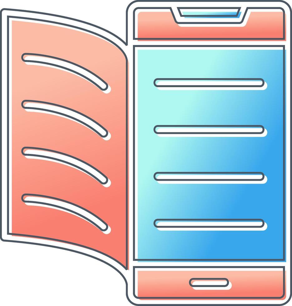 Digital Book Vector Icon