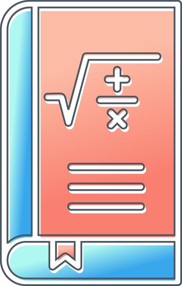 Maths Book Vector Icon