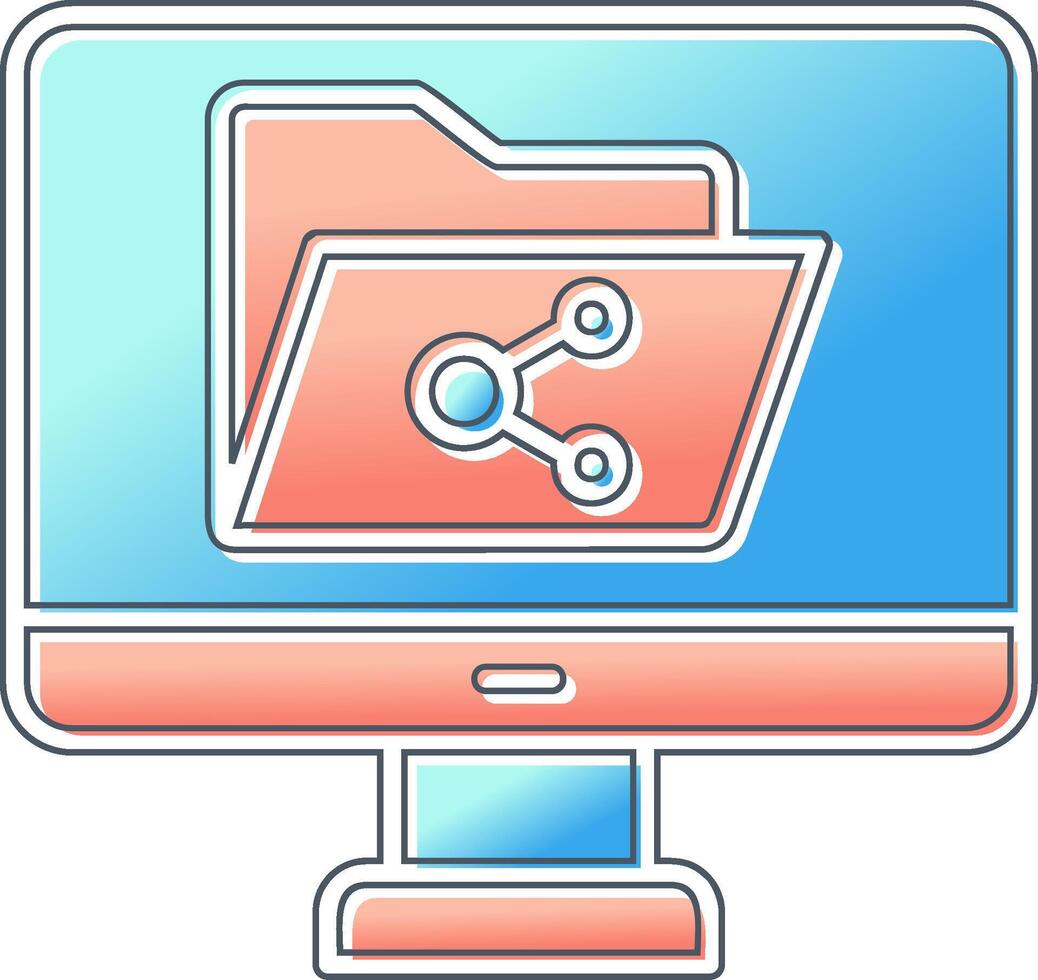File Sharing Vector Icon