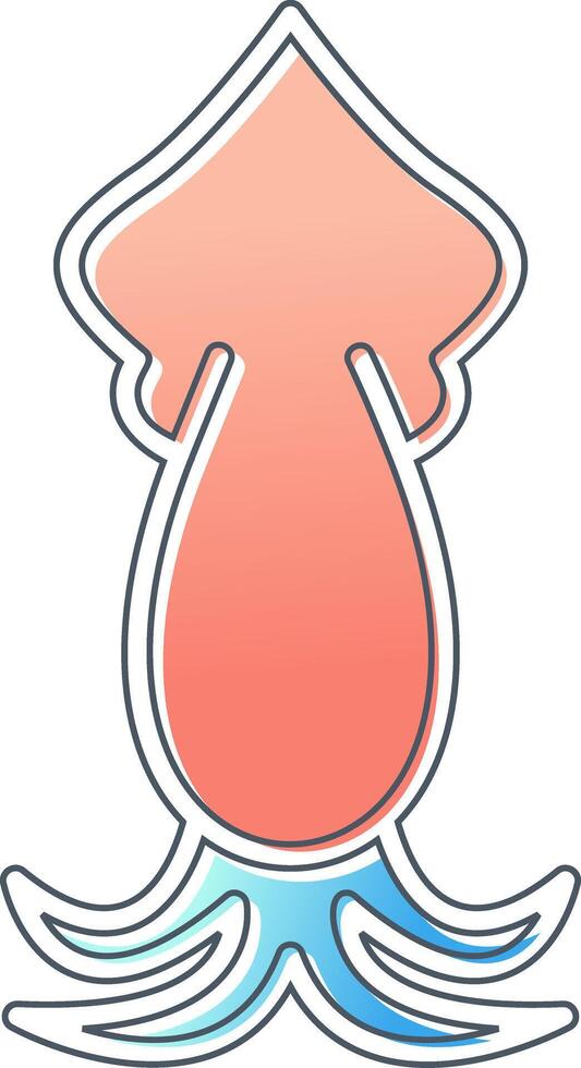 calamar vector icono