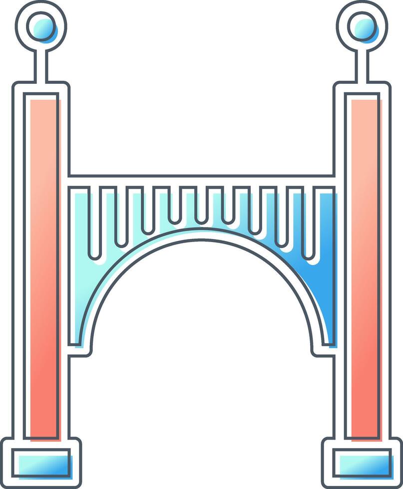 icono de vector de puente