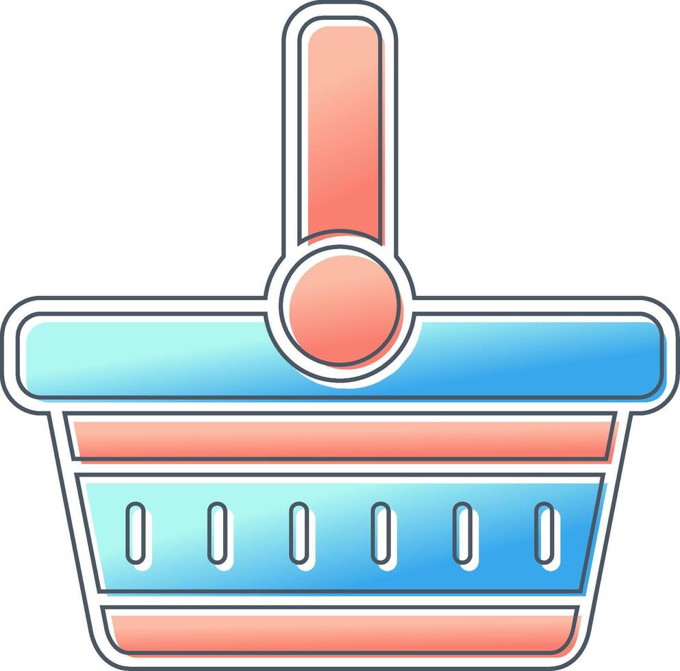 Picnic Basket Vector Icon