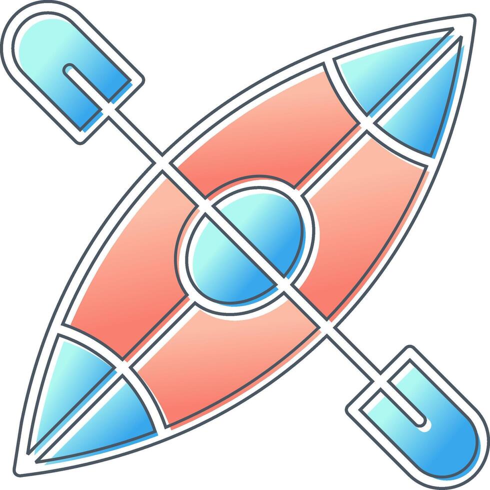 Kayak Boat Vector Icon