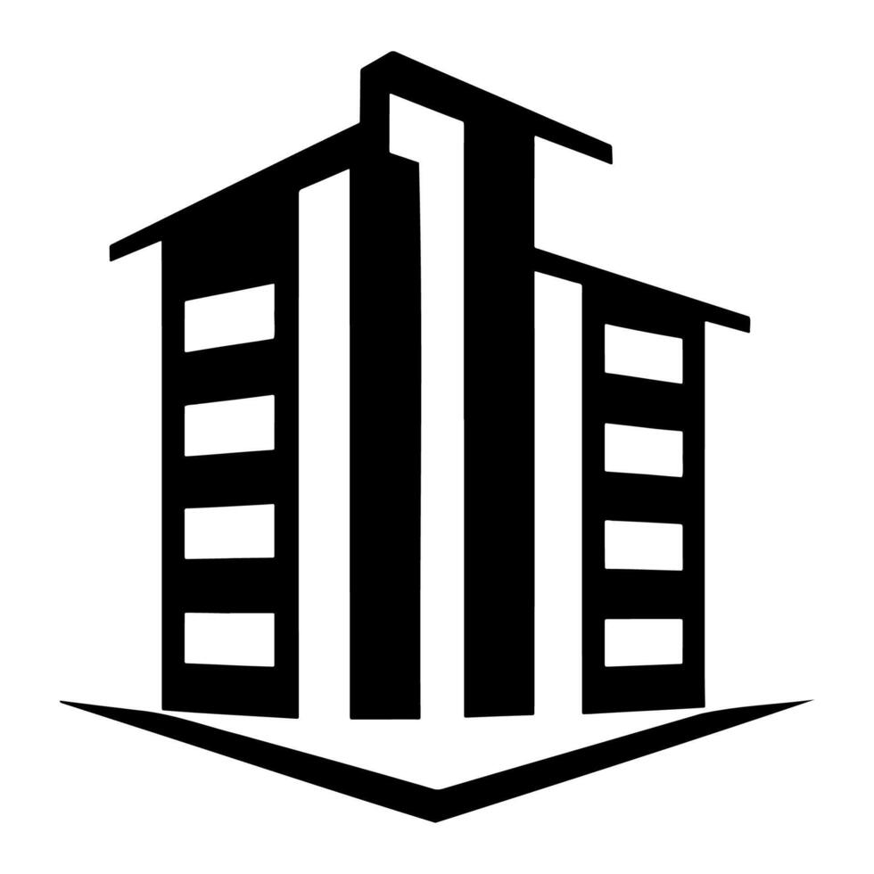 AI generated Real Estate Simple Vector Web Icon