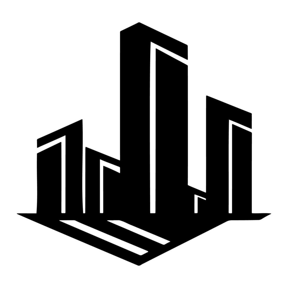 AI generated Real Estate Simple Vector Web Icon