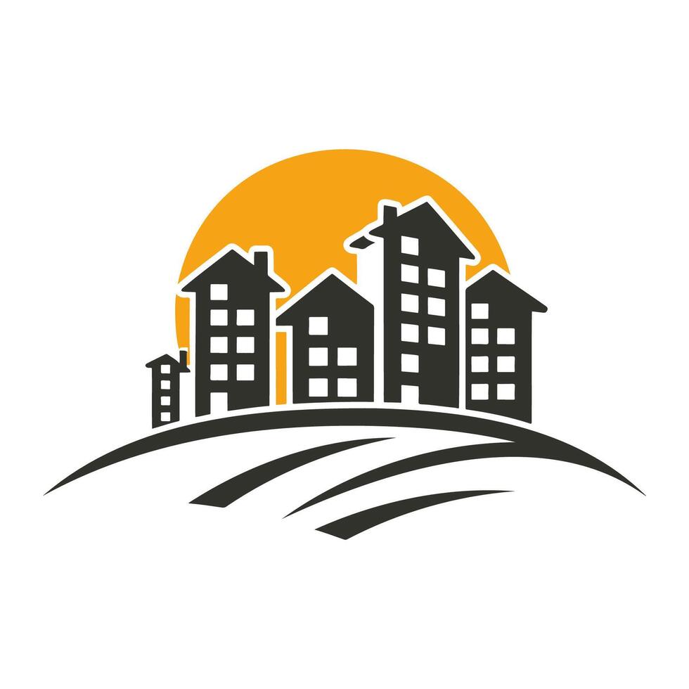 AI generated Simple Real Estate Logo. Vector Illustration