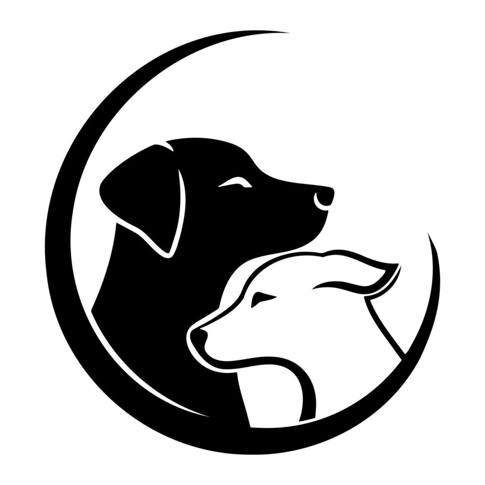 AI generated Simple Dog Logo. Vector Illustration