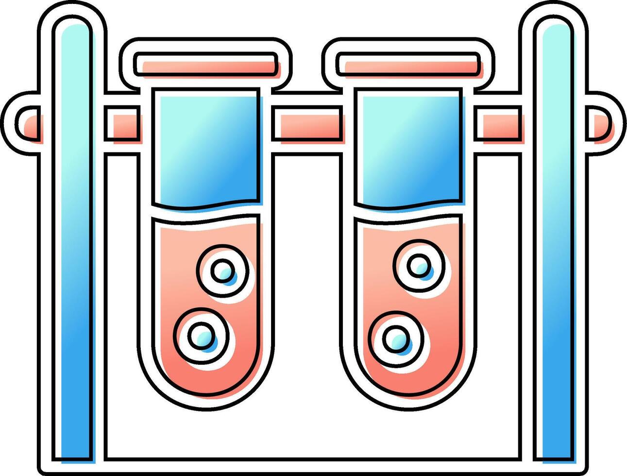 icono de vector de tubo de ensayo