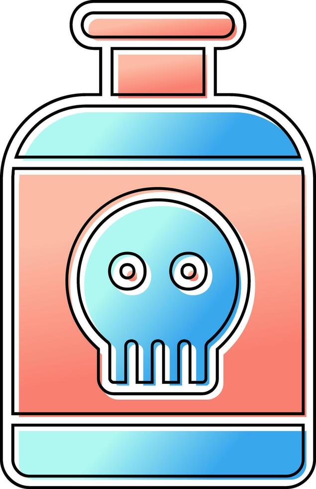 toxina vector icono