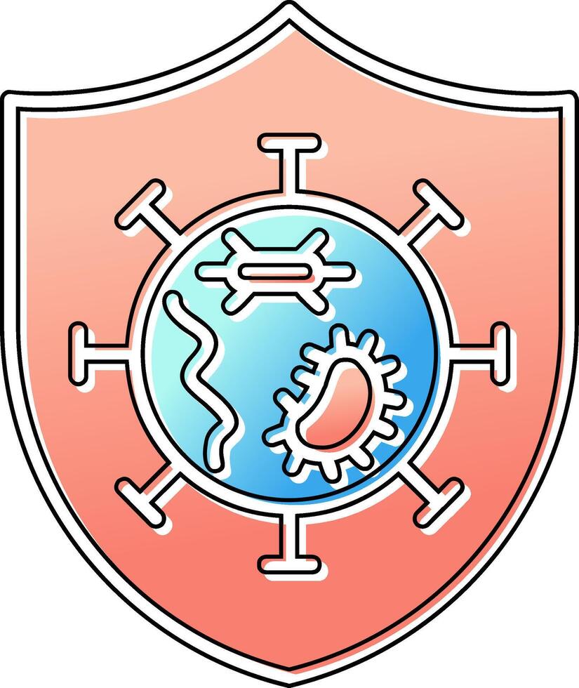 Germs Protected Vector Icon