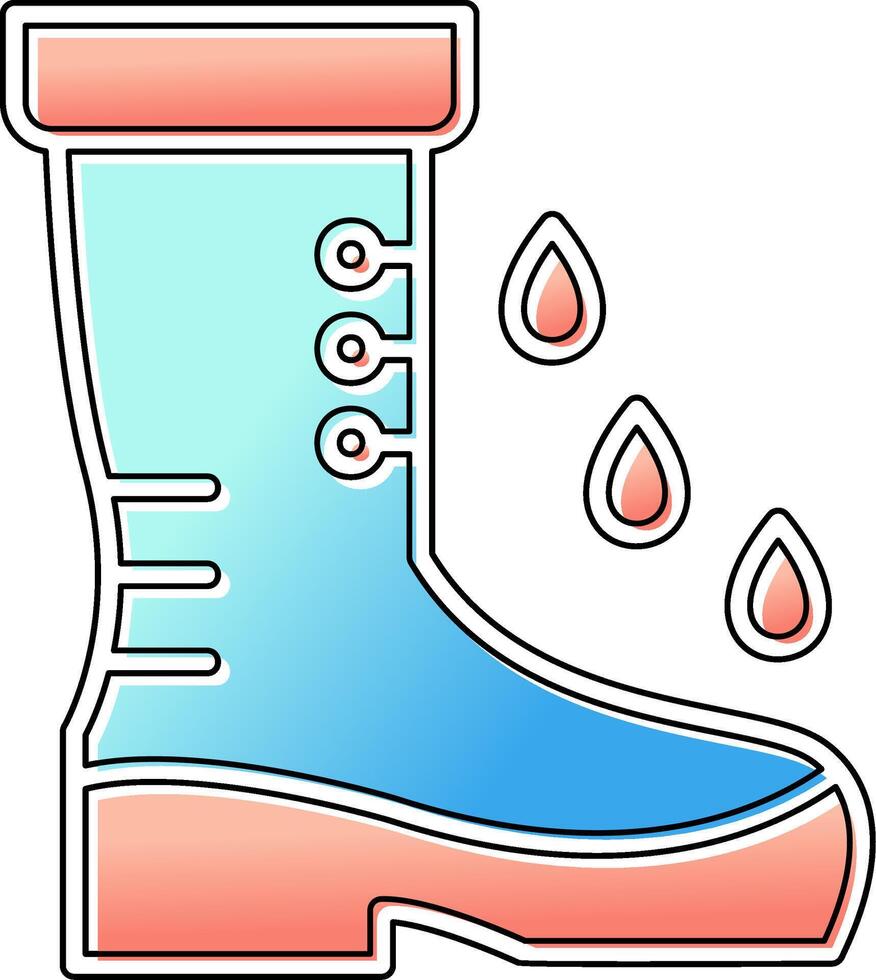 Rainboot Vector Icon