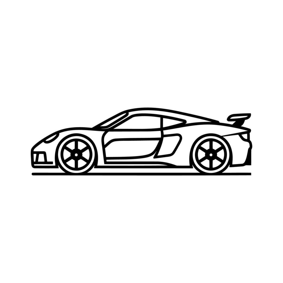 deporte coche logo vector ilustración