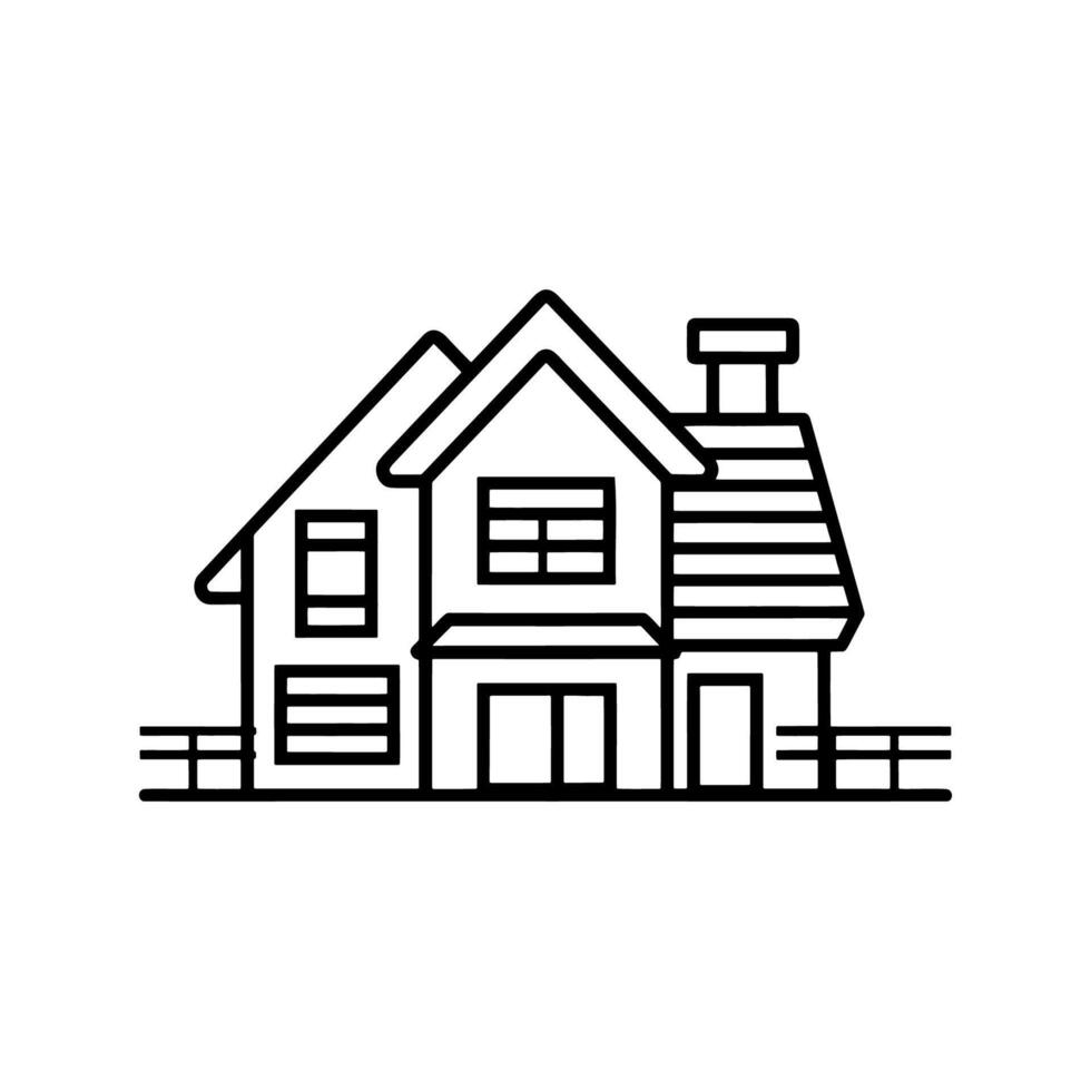 Real Estate Simple Thin Line Vector Web Icon