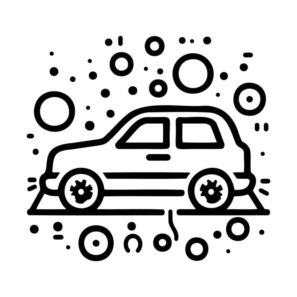 Car Washing Logo Vector Illustration