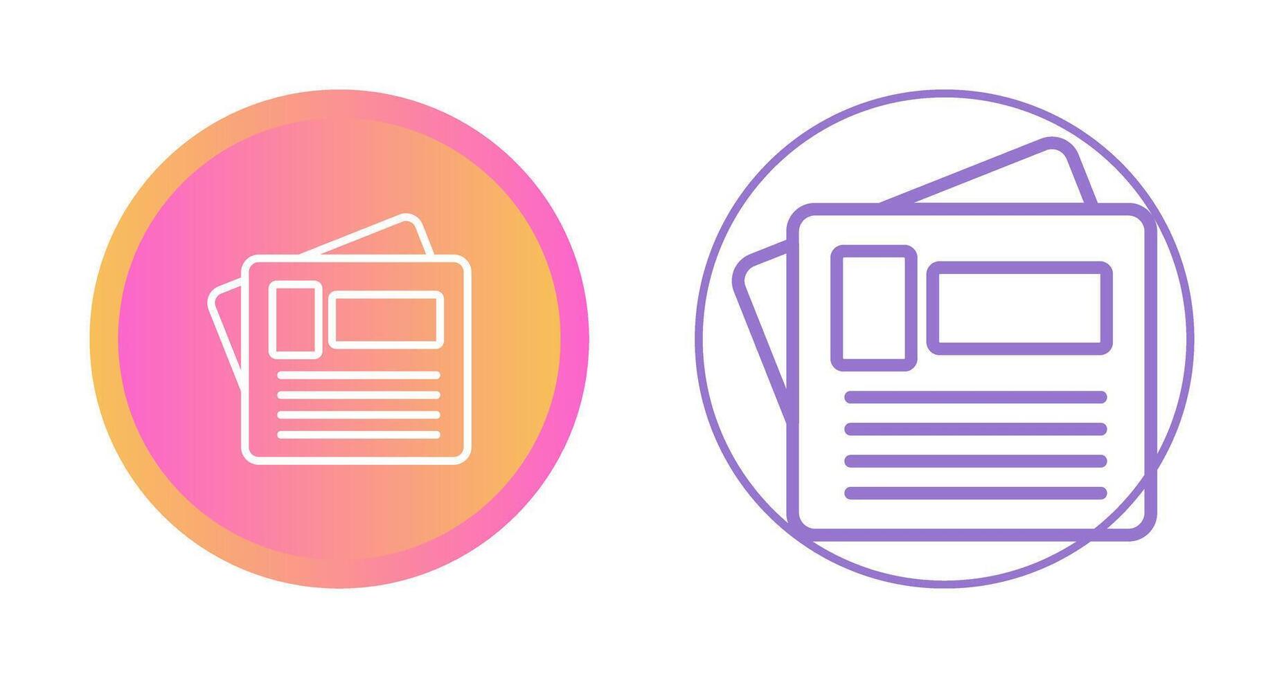 Newspaper Vector Icon