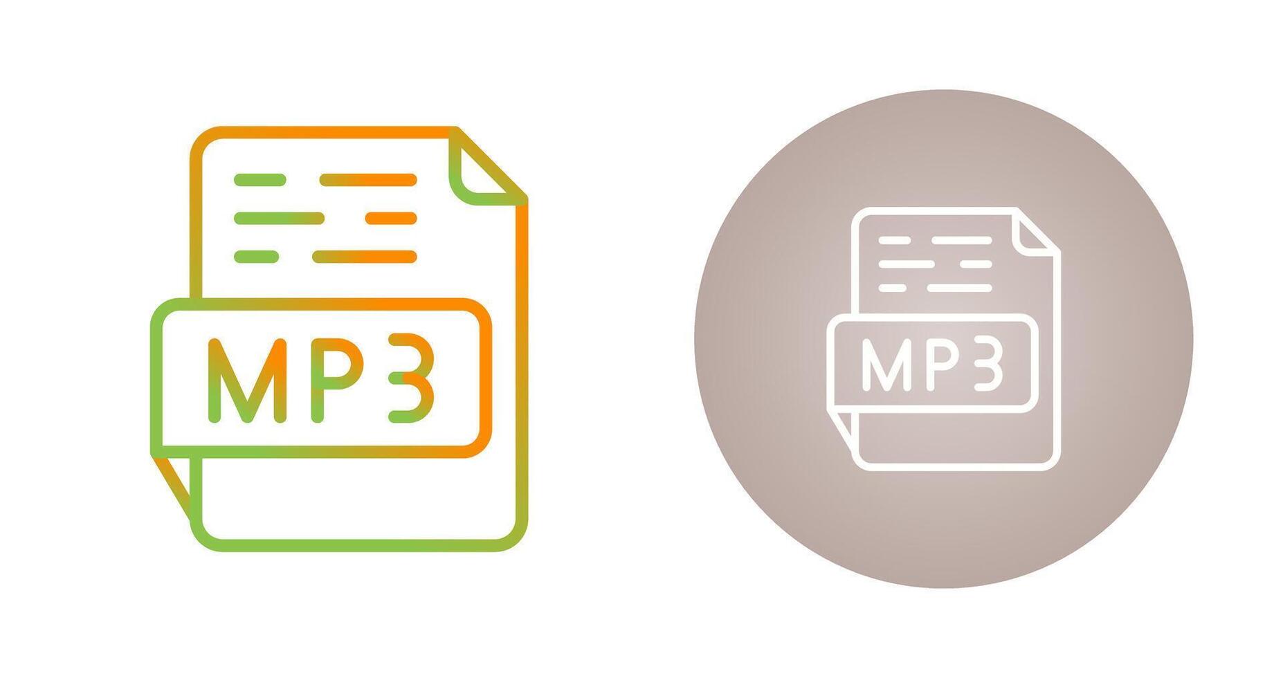 icono de vector de mp3