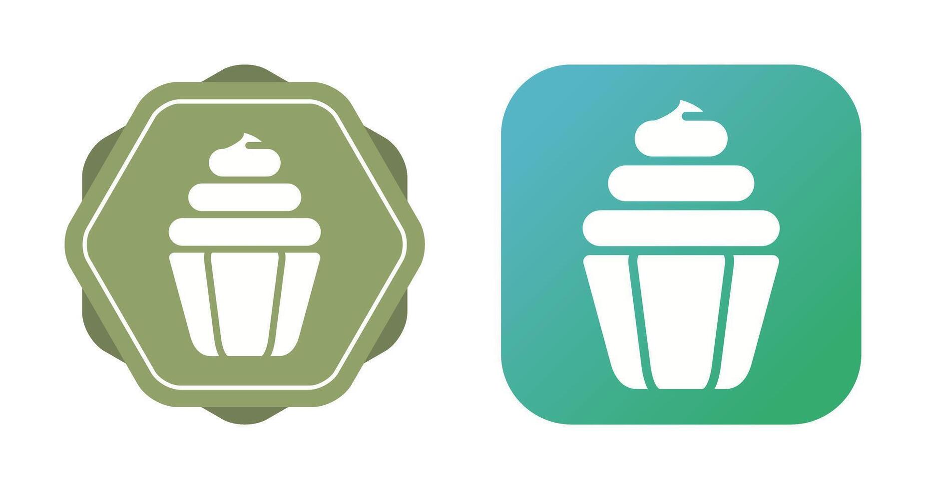 icono de vector de cupcake