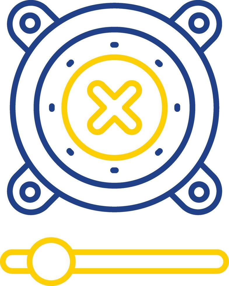 Speaker Line Two Color Icon vector